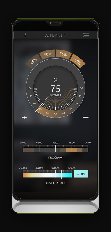 Ekinex Delégo: temperatura colore e programmazione